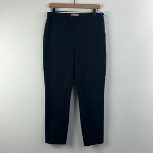 Everlane Stretch Side Zip Black Ankle Pants Womens Size 12 Minimalist